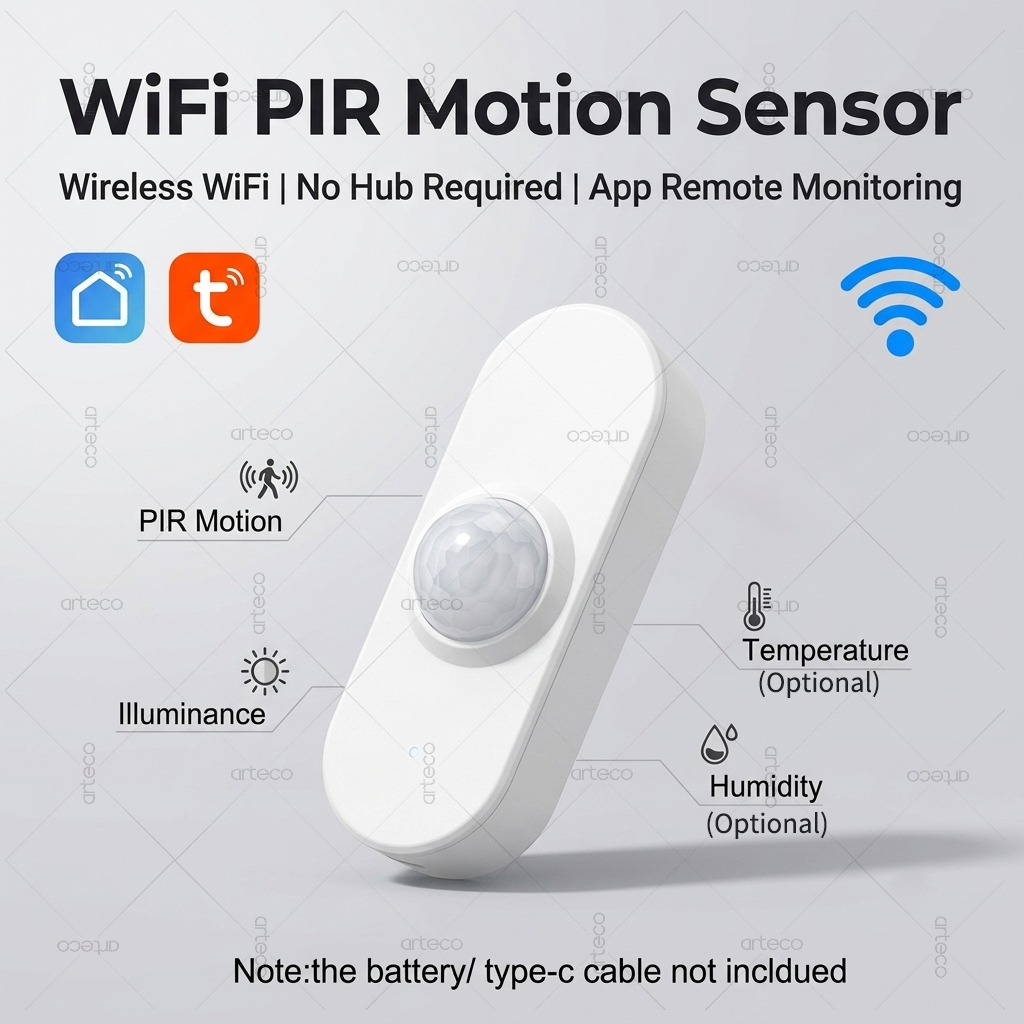 Smart Home Wiser - Tuya WiFi PIR Motion Brightness Smart