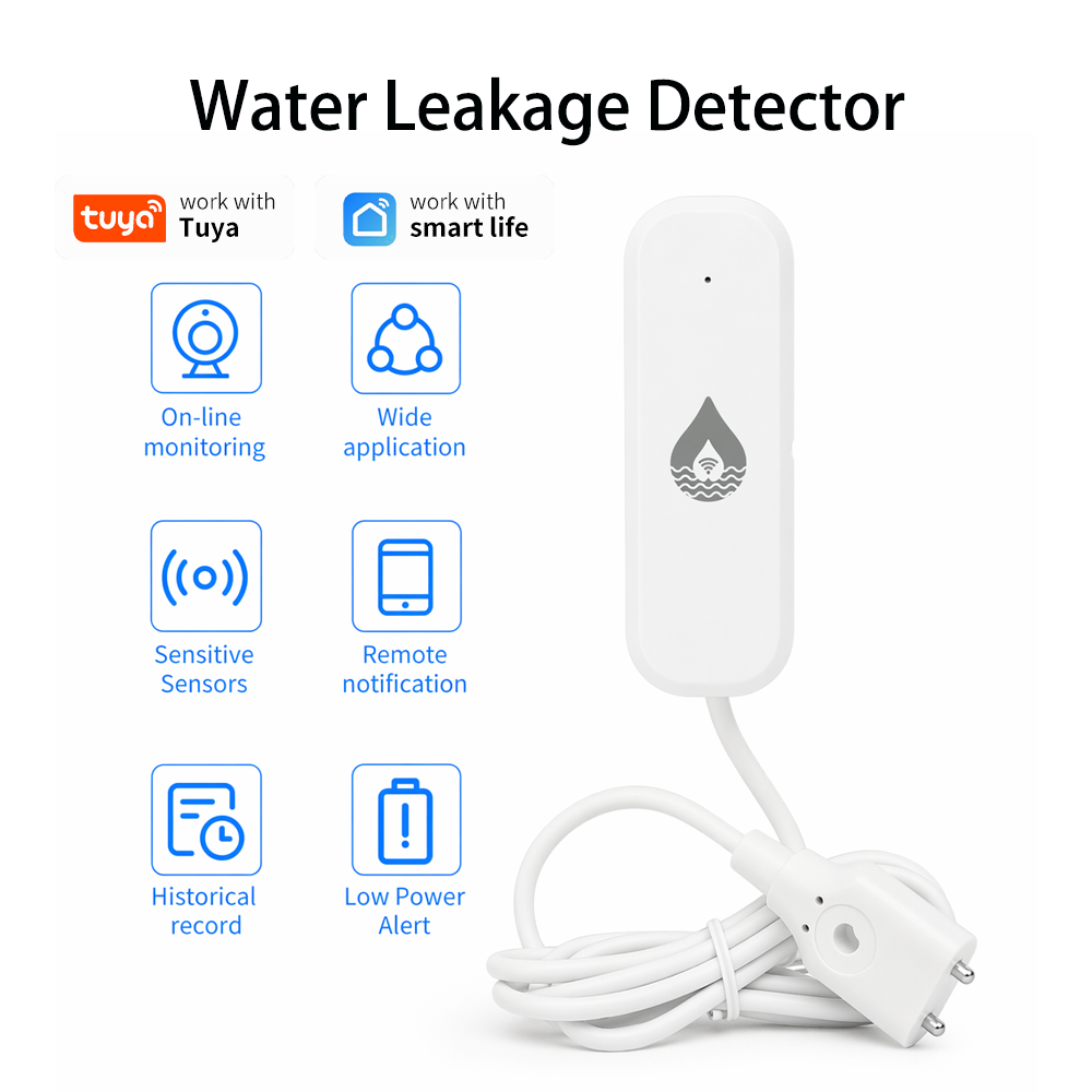 Wifi Water Leak Detector - YFK WiFi/Zigbee Water Leakage Alarm Sensor