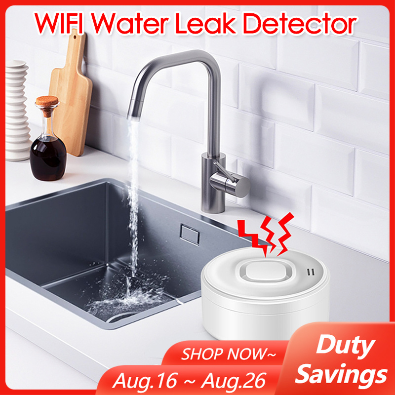 Wifi Water Leak Detector - Smart WIFI Water Leak Detector 100dB