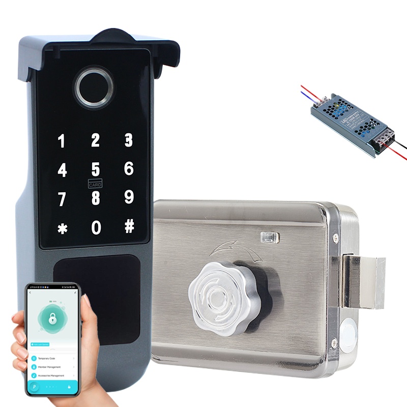 Upgrade Smart Home - Upgraded Waterproof Outdoor Iron Door Fingerprint