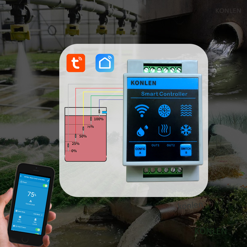 KONLEN Tuya Water Level Sensor - Wifi Water Leak Detector review and price
