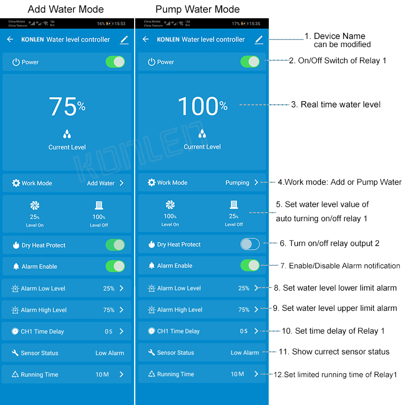 KONLEN Tuya Water Level Sensor - Wifi Water Leak Detector review and price