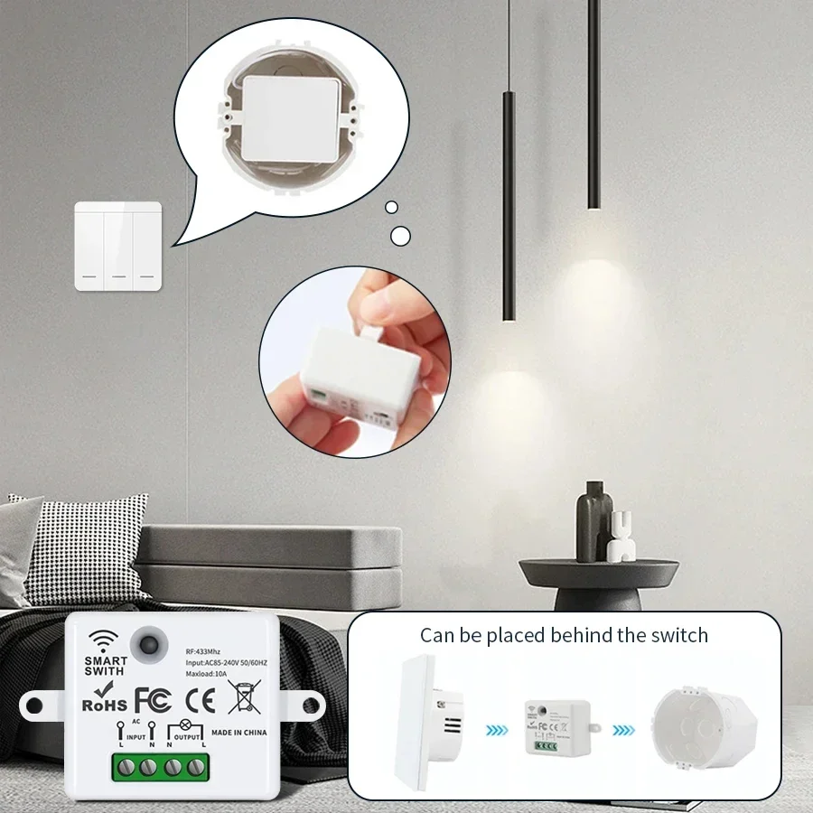 RF 433MHz Wireless Remote Cont - Smart Home Miniature review and price