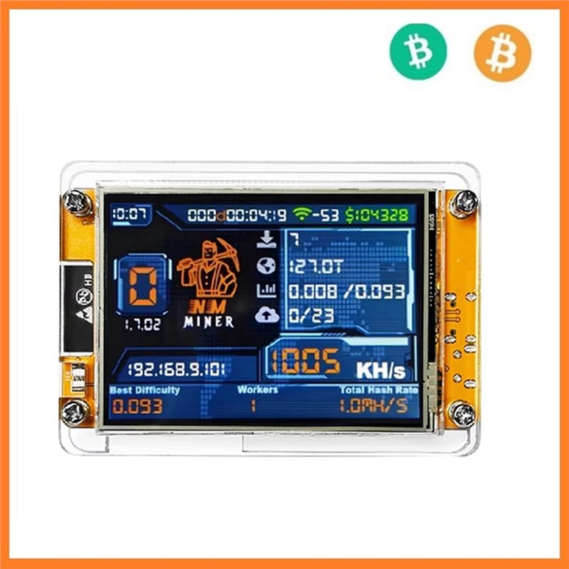 6X 1000KH/S Nmminer Nerdminer+ - Upgrade Smart Home review and price