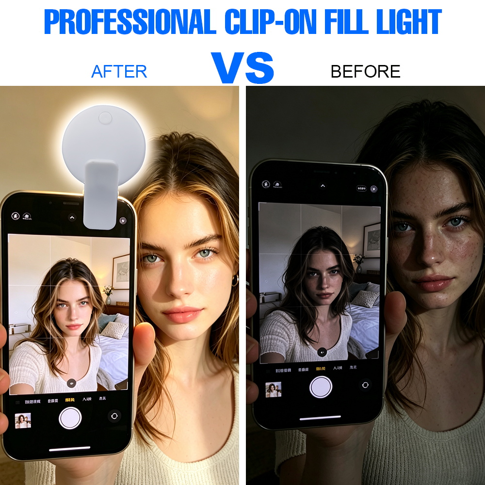 Portable Clip‑on Selfie Fill L - Smart Home Energy review and price