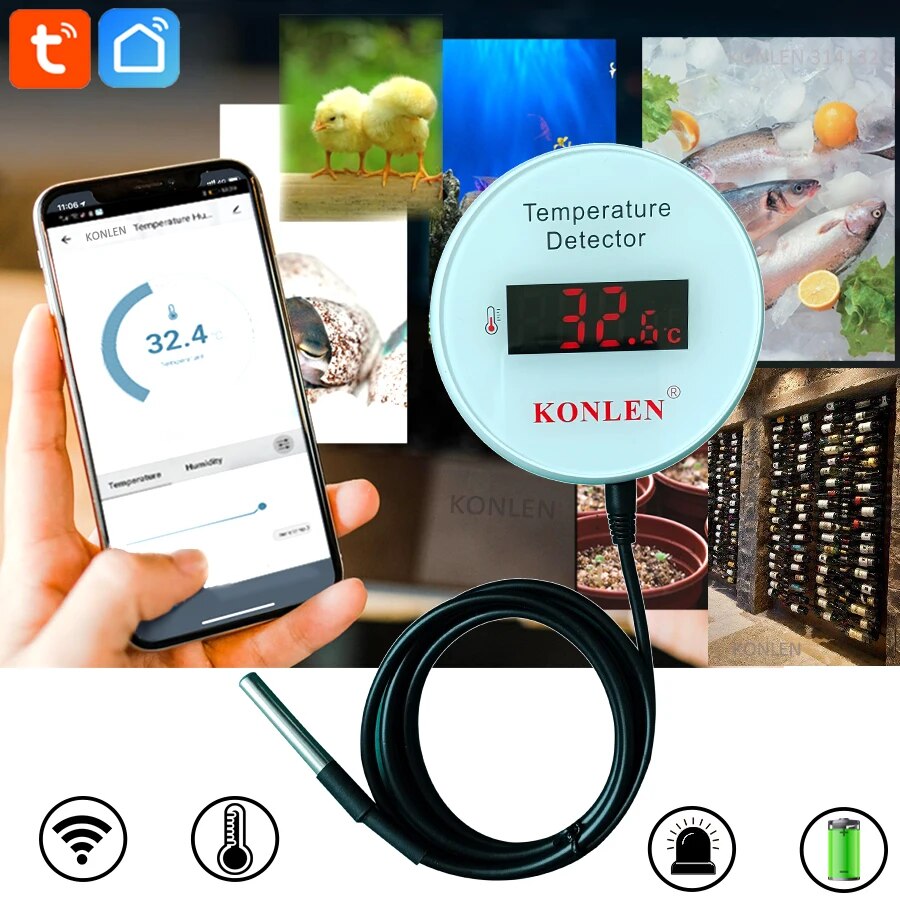 KONLEN Tuya Wifi Temperature S - Smart Home Green review and price
