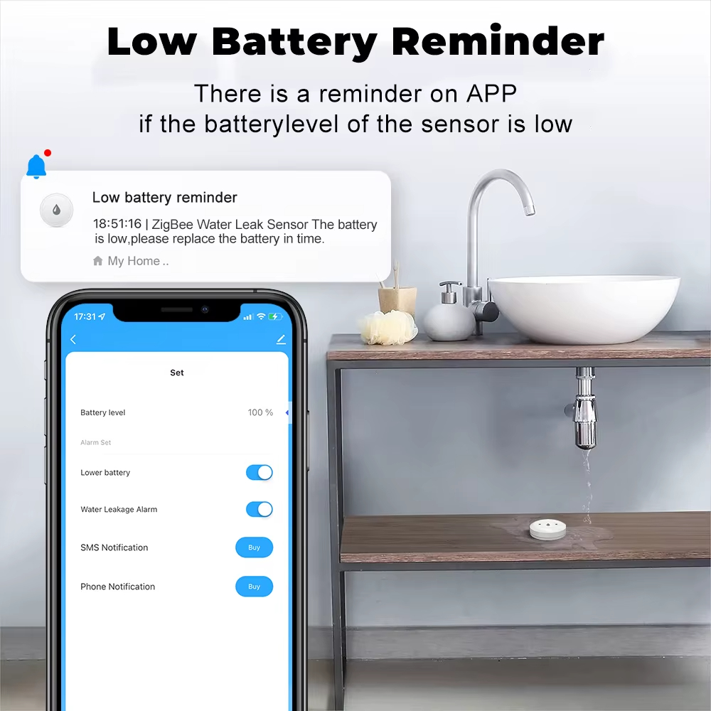 Smart Zigbee Water Leak Sensor - Smart Home Zentrale review and price