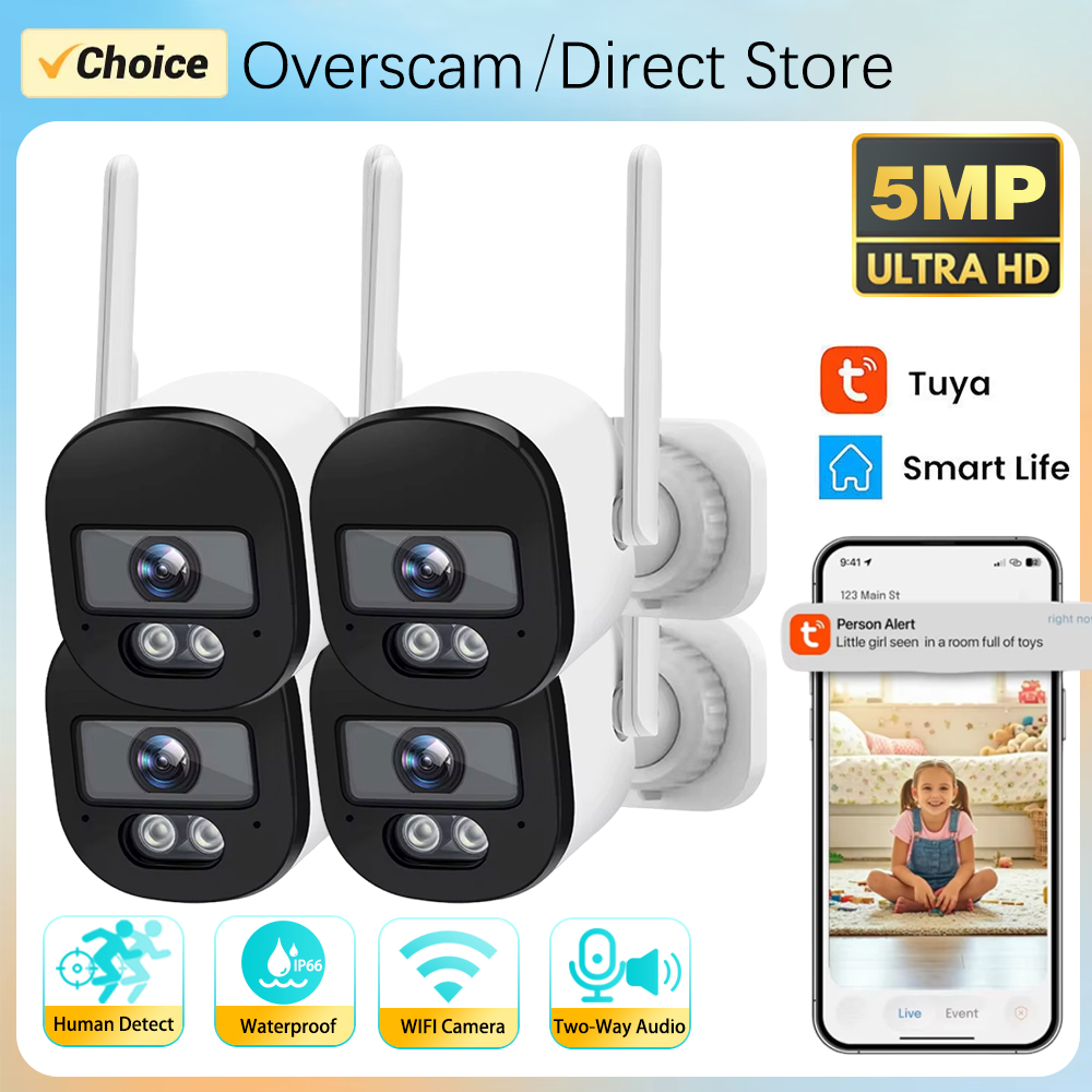 Tuya Bullet Camera Outdoor 5MP - Smart Home Cctv Camera review and price