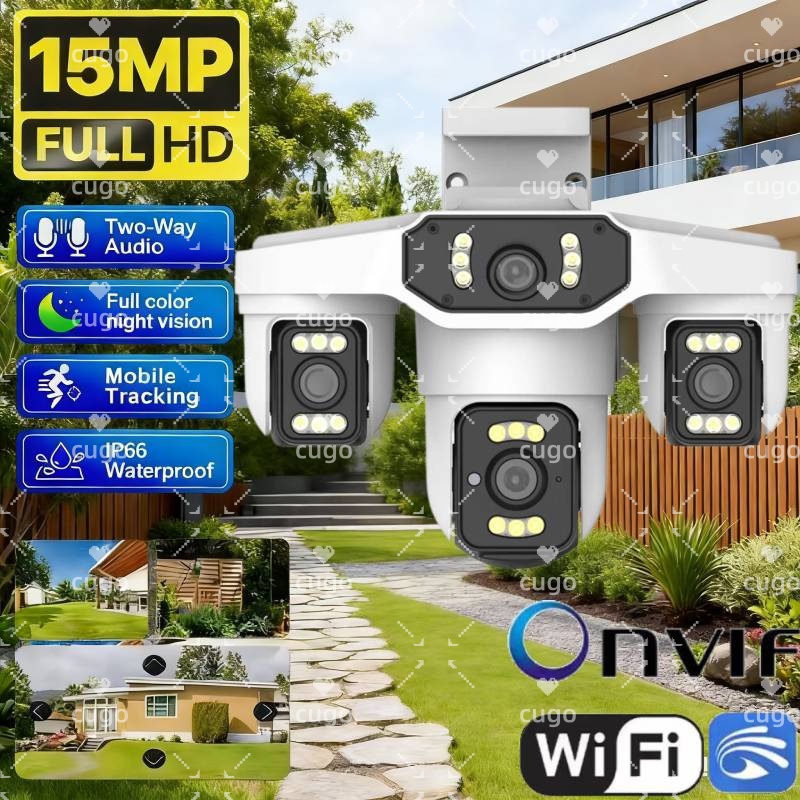 15MP 8K Wifi IP Camera Three L - Smart Home Os review and price