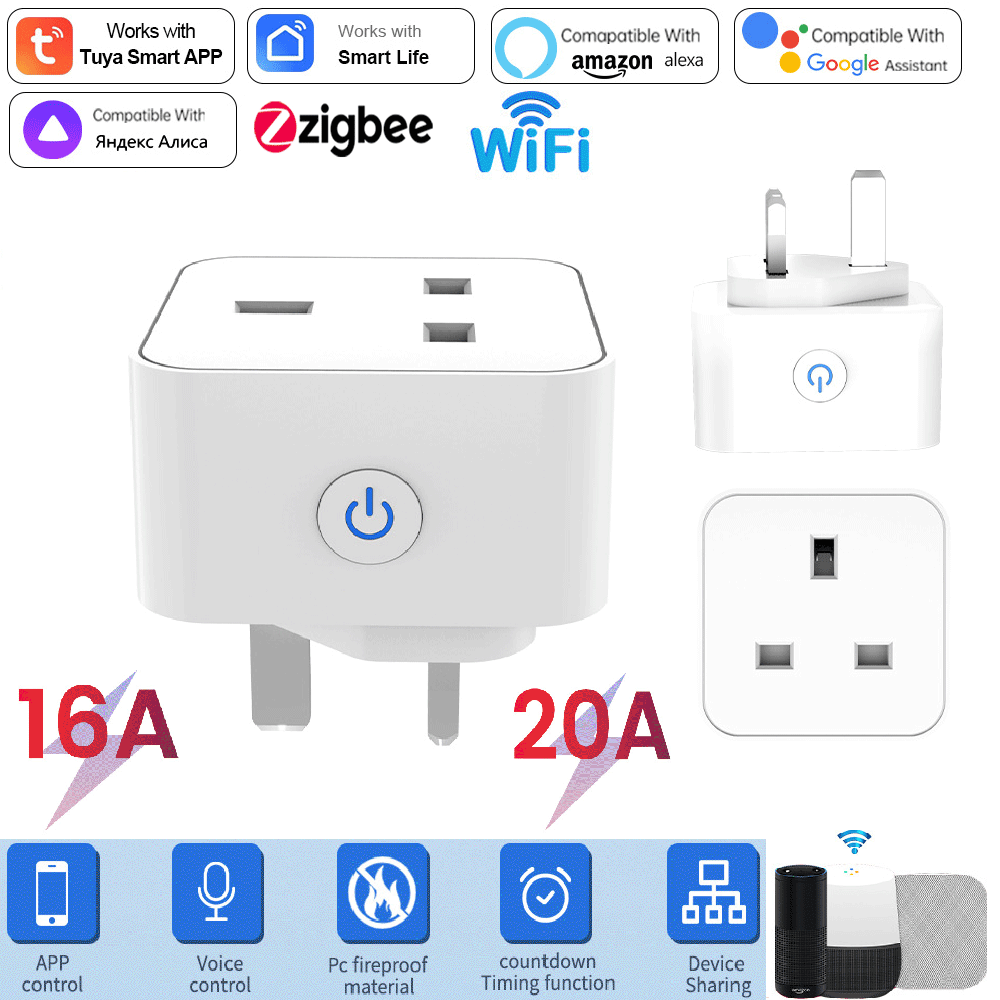 Tuya Smart Socket 16A/20A WiFi - Smart Home Wiser review and price