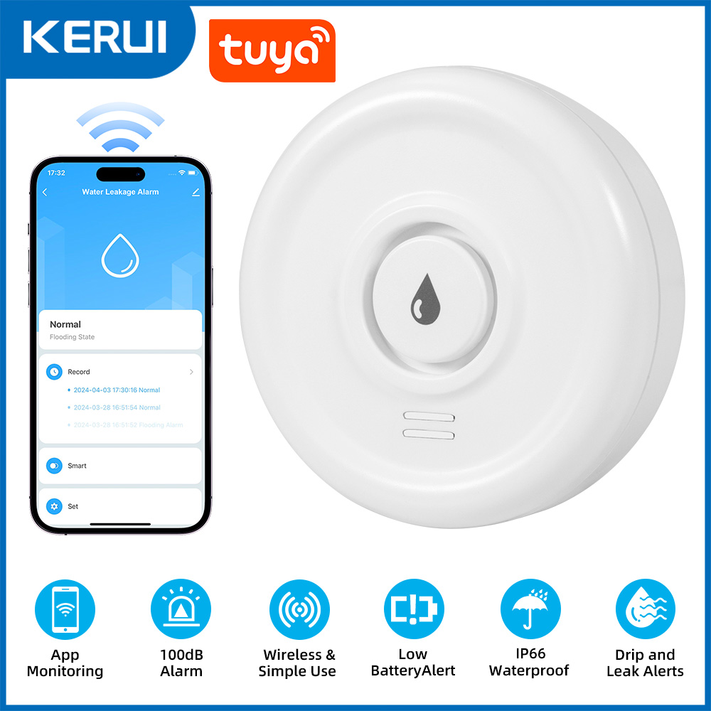 KERUI Tuya Smart Life WiFi Wat - Smart Home Green review and price