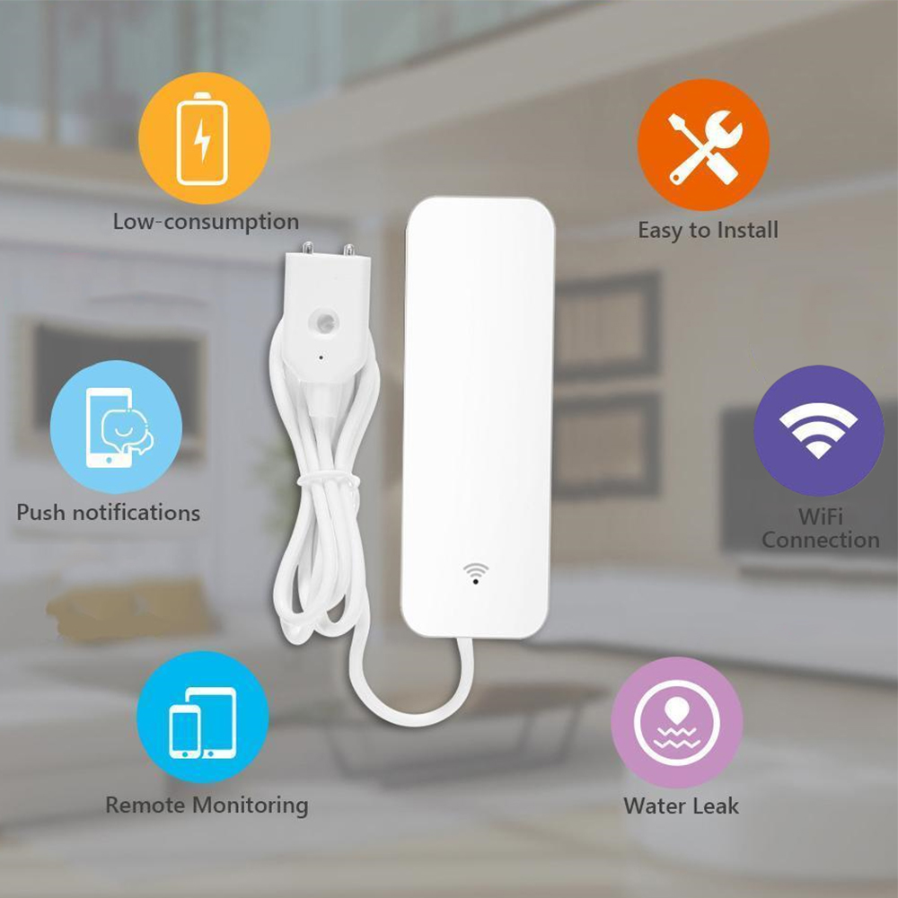 Tuya WiFi Water Leak Sensor, W - Smart Home Green review and price