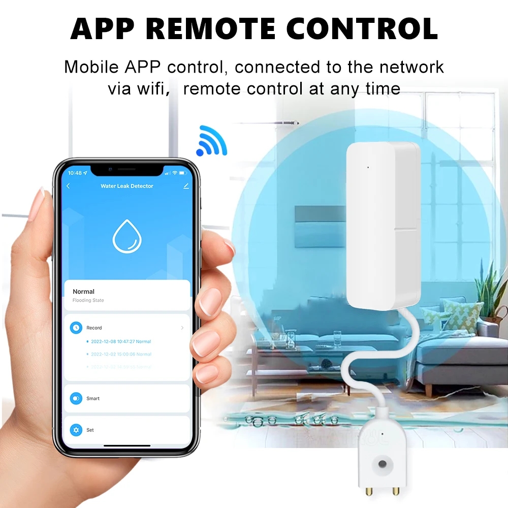 Tuya WiFi Smart Water Leak Sen - Wifi Water Leak Detector review and price