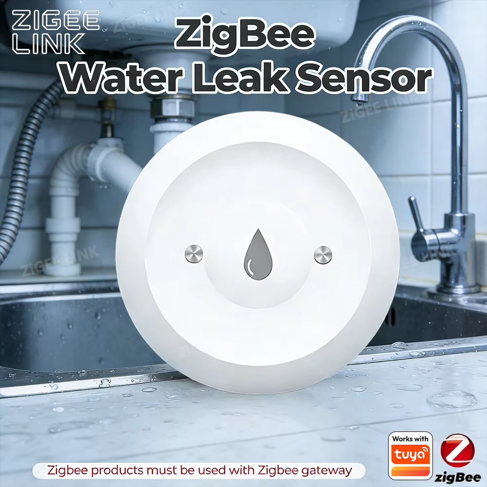 Zigbee Water Leak Sensor for T - Smart Home Green review and price
