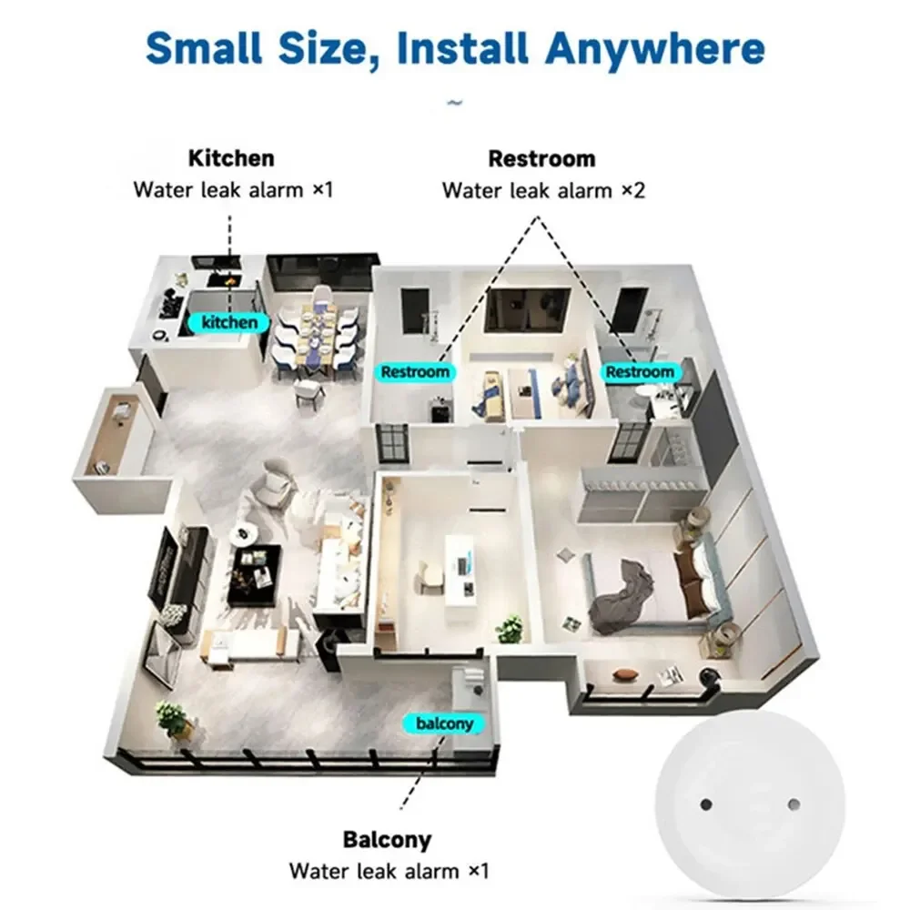 Zigbee Water Leak Sensor for T - Smart Home Green review and price