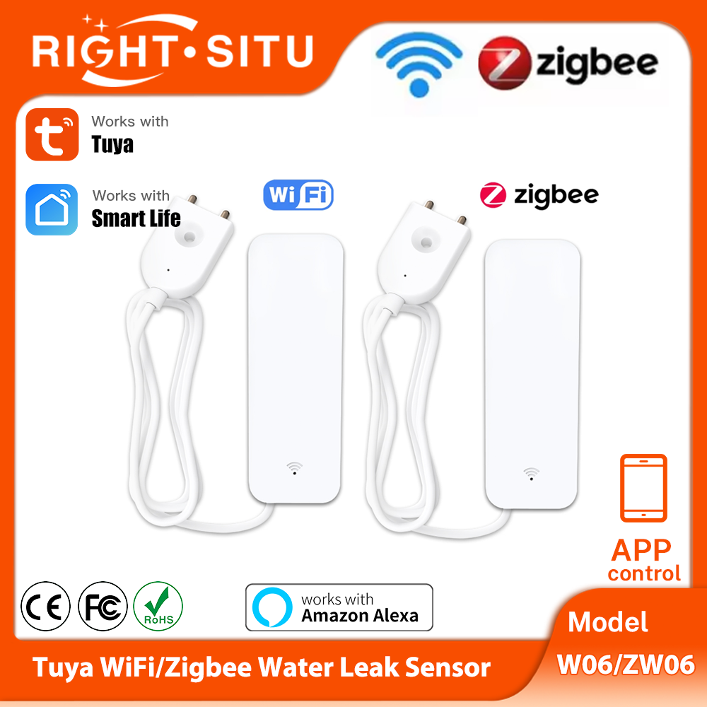 Tuya WiFi Zigbee Water Sensor  - Wifi Water Leak Detector review and price