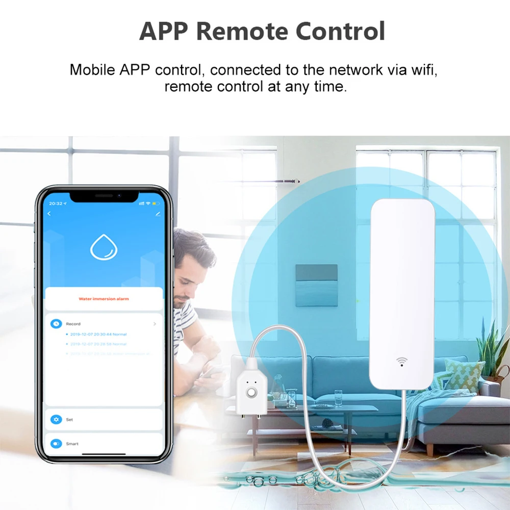 Tuya WiFi Zigbee Water Sensor  - Wifi Water Leak Detector review and price