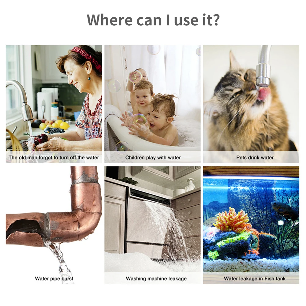 Tuya WiFi Zigbee Water Sensor  - Wifi Water Leak Detector review and price