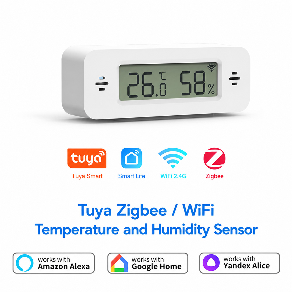 Tuya Zigbee WiFi Mini Temp & H - Smart Home Miniature review and price