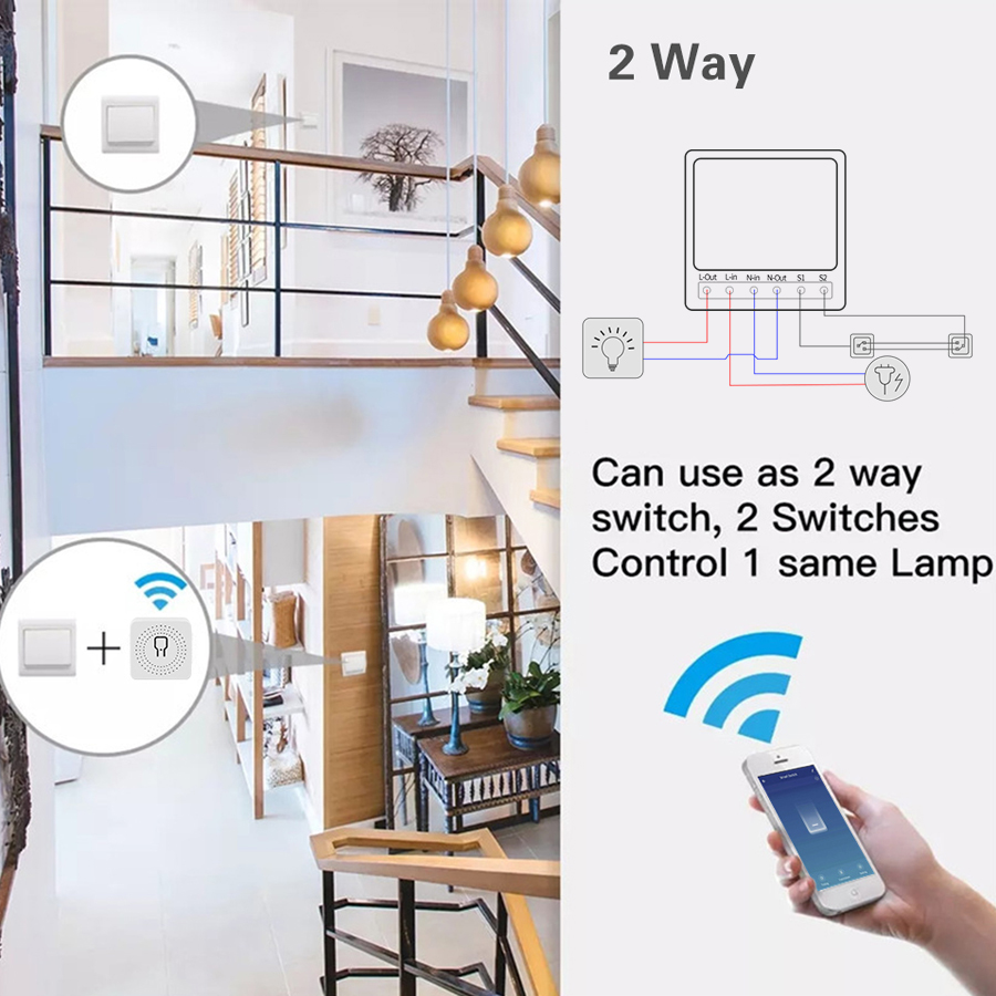 2 Way Mini DIY Smart Switch Tu - Smart Home Miniature review and price